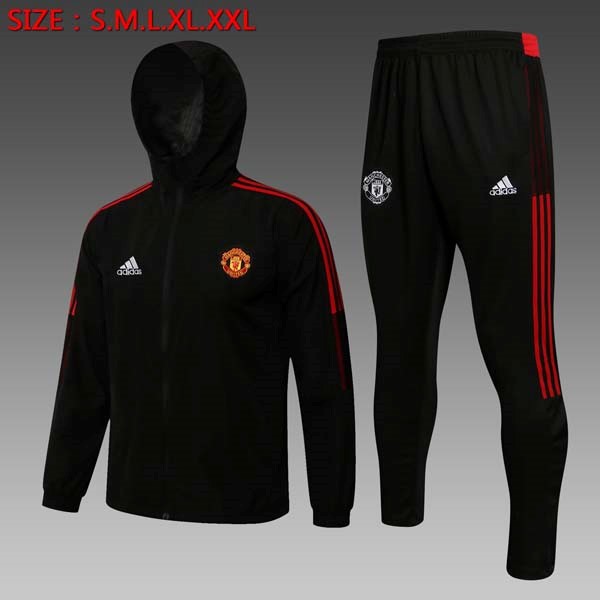 Rompevientos Manchester United Conjunto Completo 2022 Negro